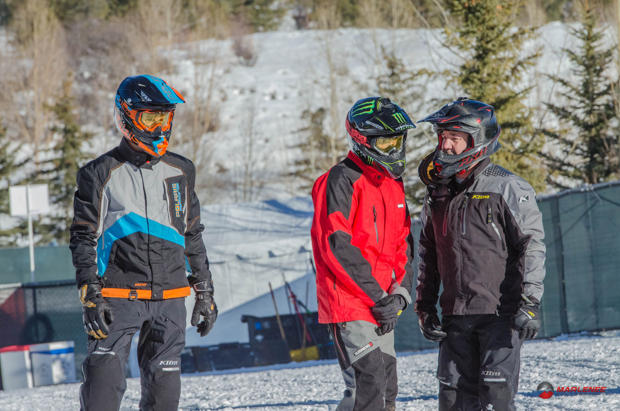 Erik Woog and Chris Burandt Discuss Strategy while Keith Curtis devises his own plan at X-Games 2015